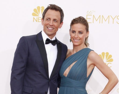 Alexi Ashe and Seth Meyers